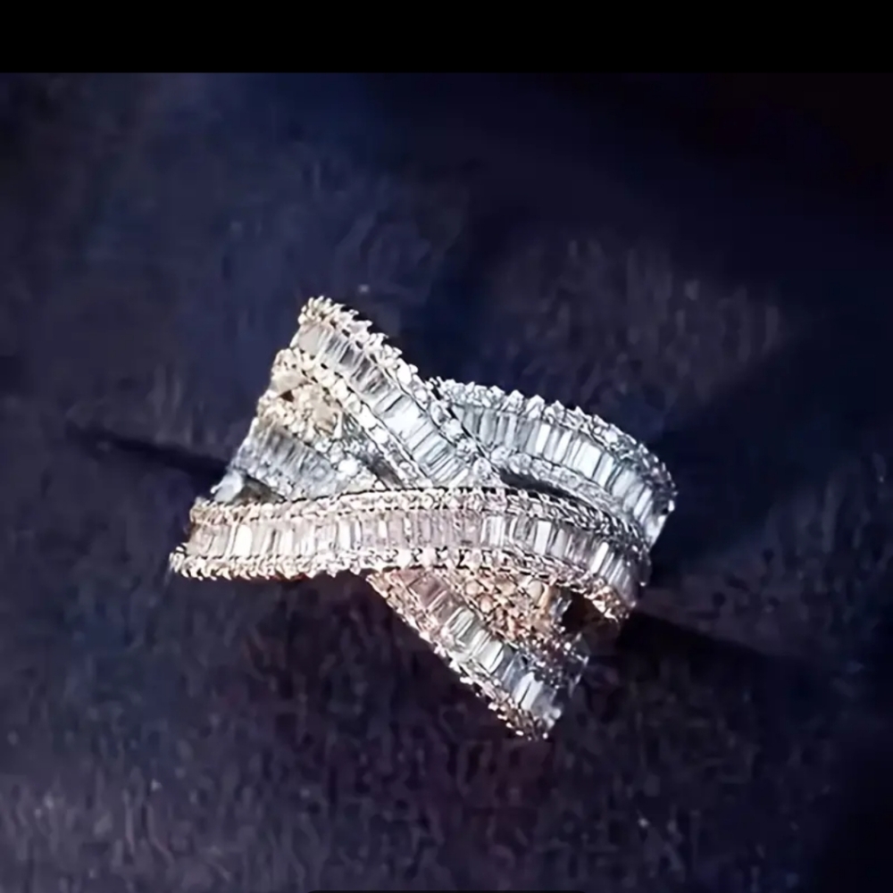 CZ ring, size 8, NWOT